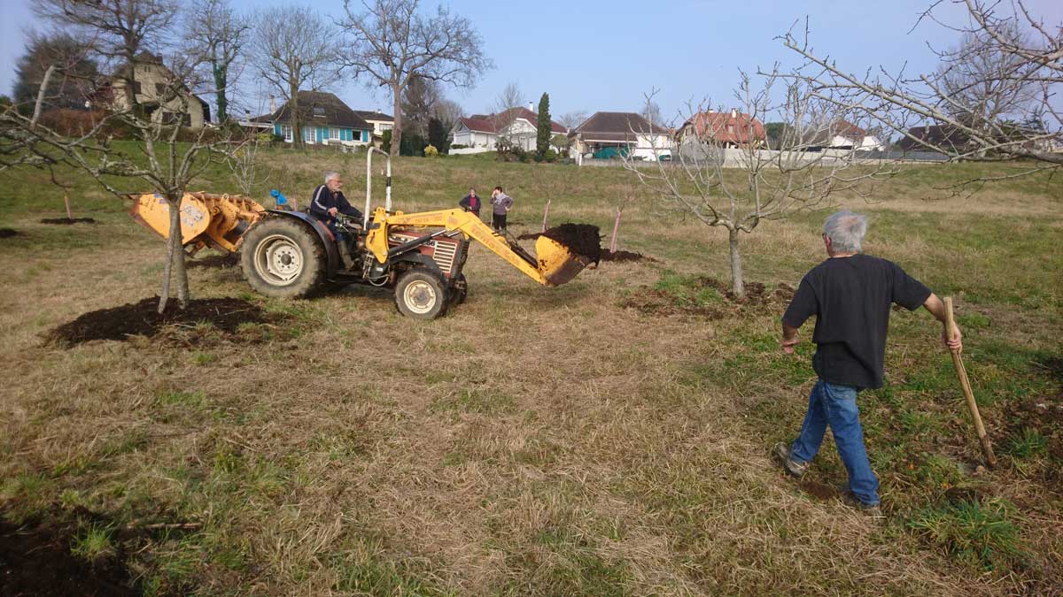 Le verger municipal du Grecq à Orthez géré par la Sepanso64 et Orthez biodiversité